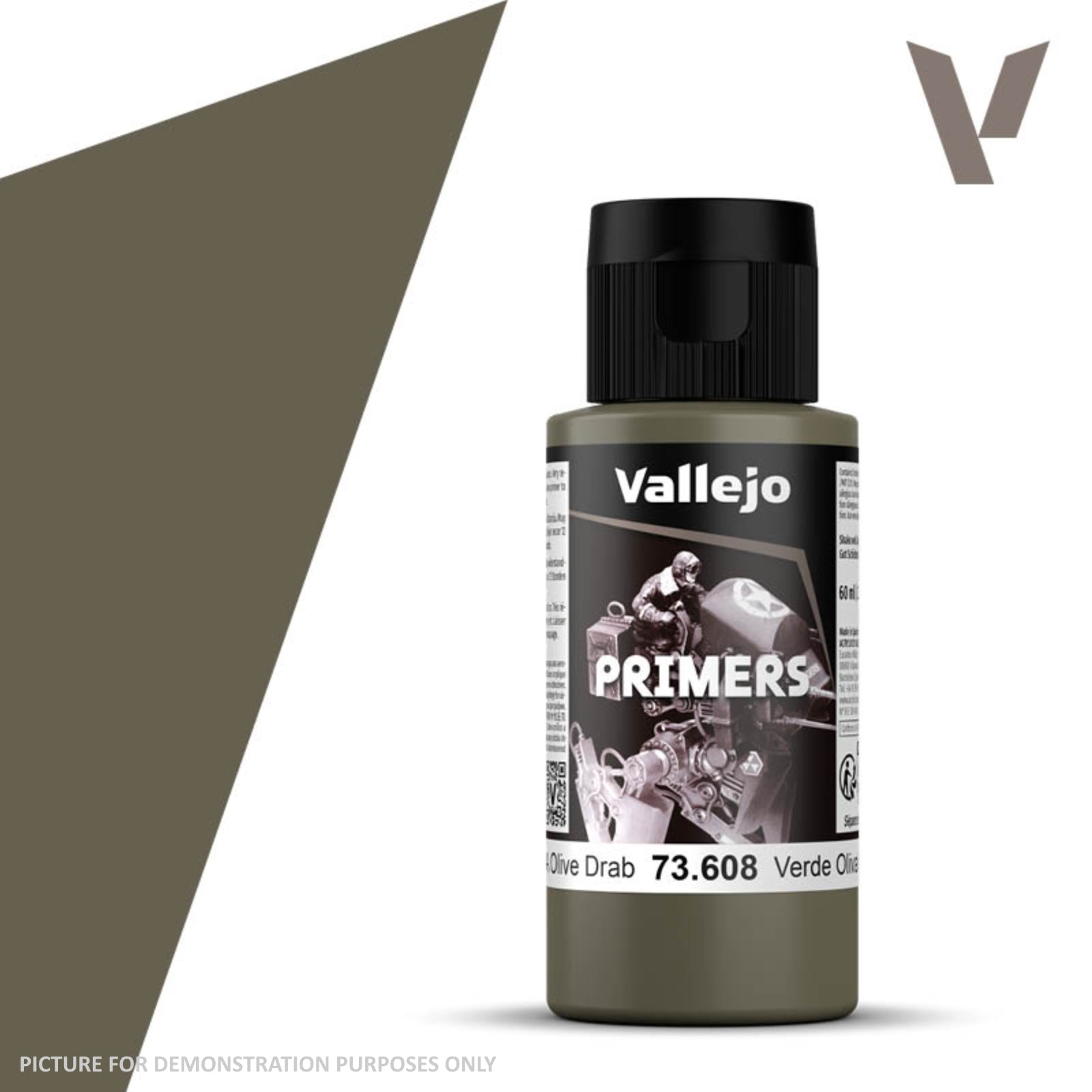 Vallejo Surface Primer - 73.608 Olive Drab 60ml